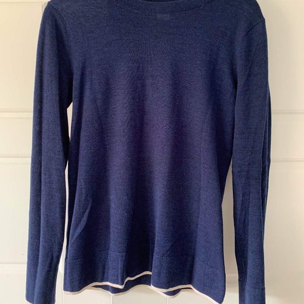 Sz S - Club Monaco - Dark Blue Crew Neck Sweater